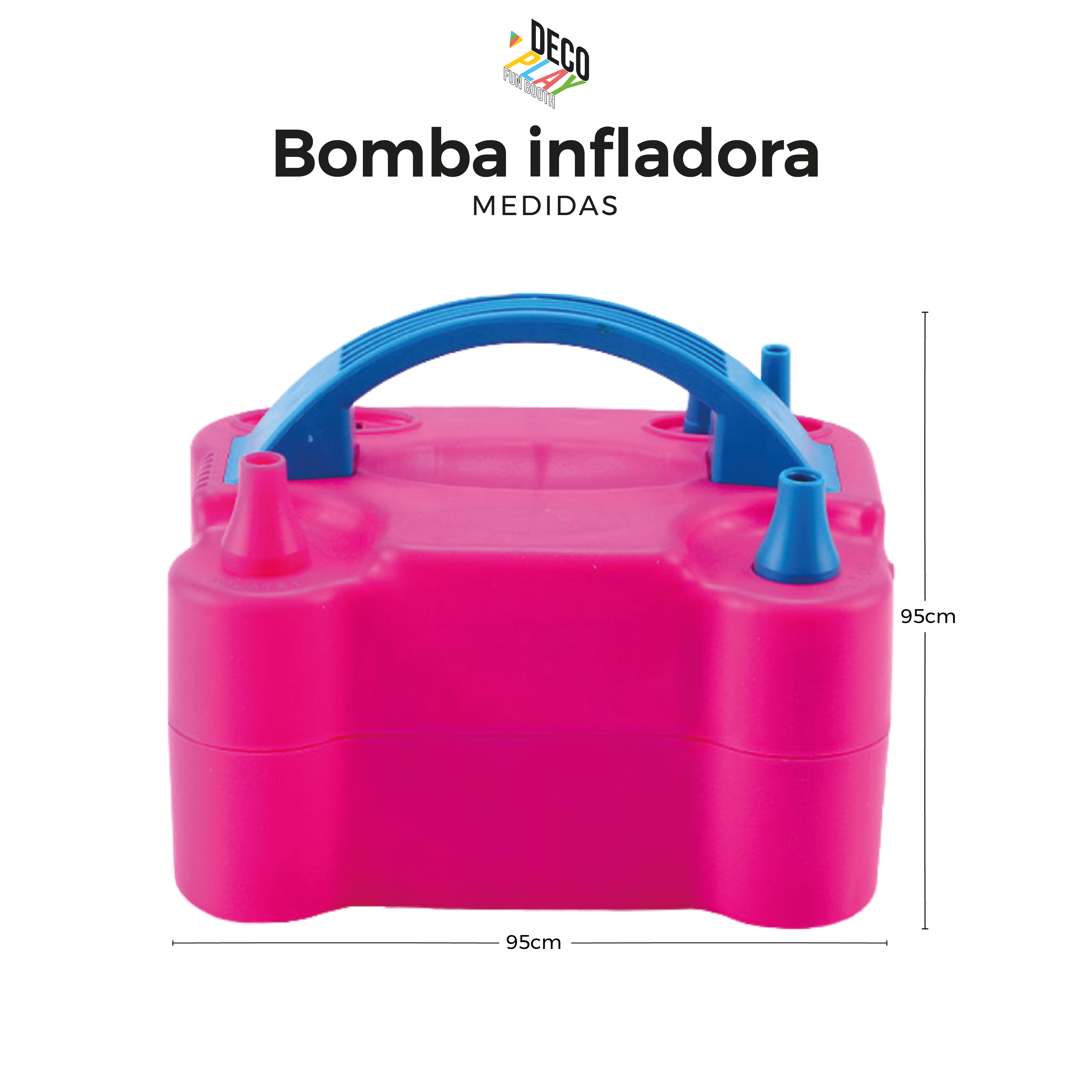 Foto 7 | Decoplay Bomba Para Inflar Globos Eléctrica Doble Inflador