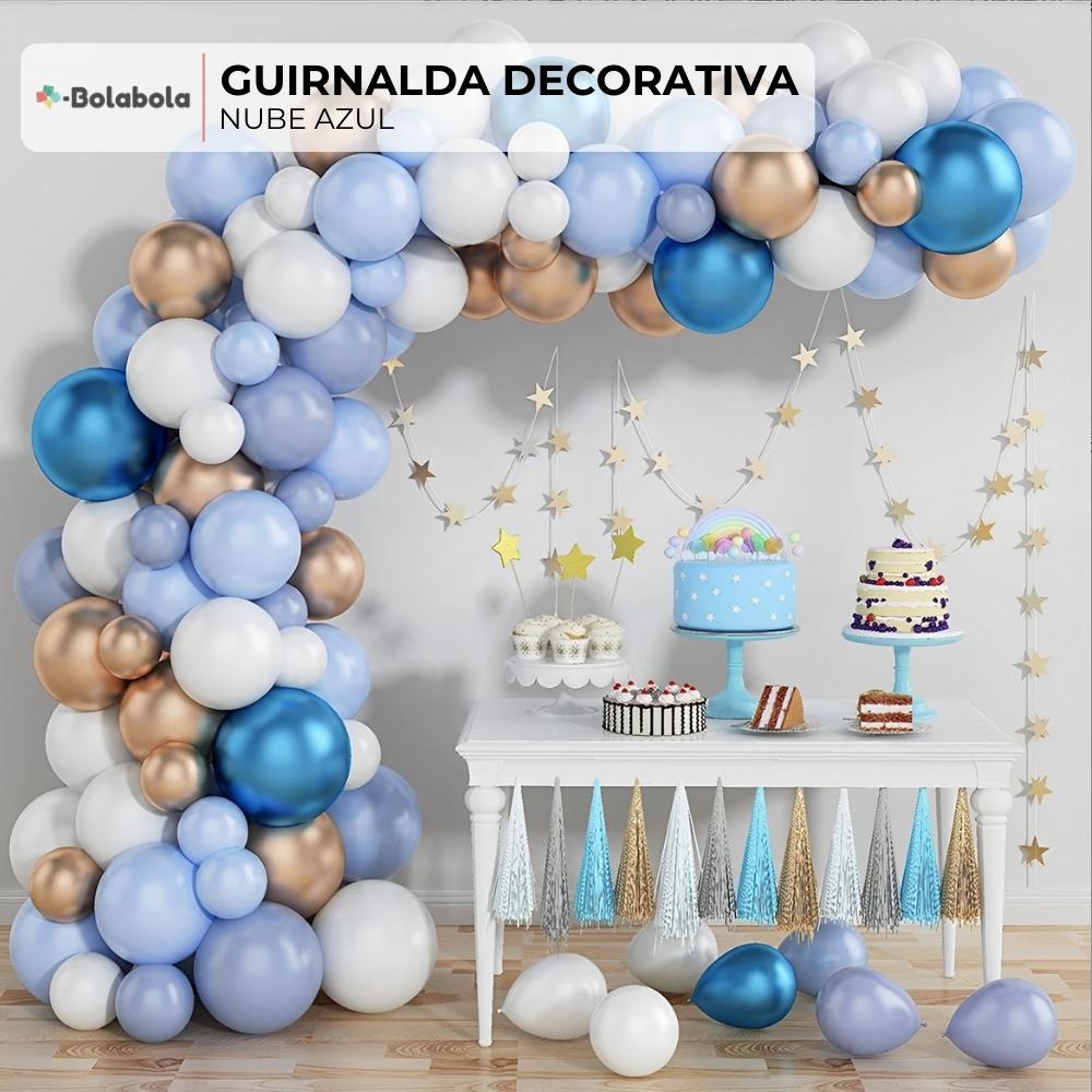 Nube Azul - Guirnalda Decorativa De Globos