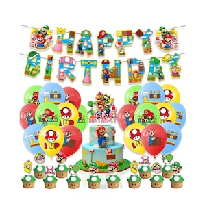 Foto 1 | Kit de Globos y Decoración de Mario para Fiesta de Cumpleaños