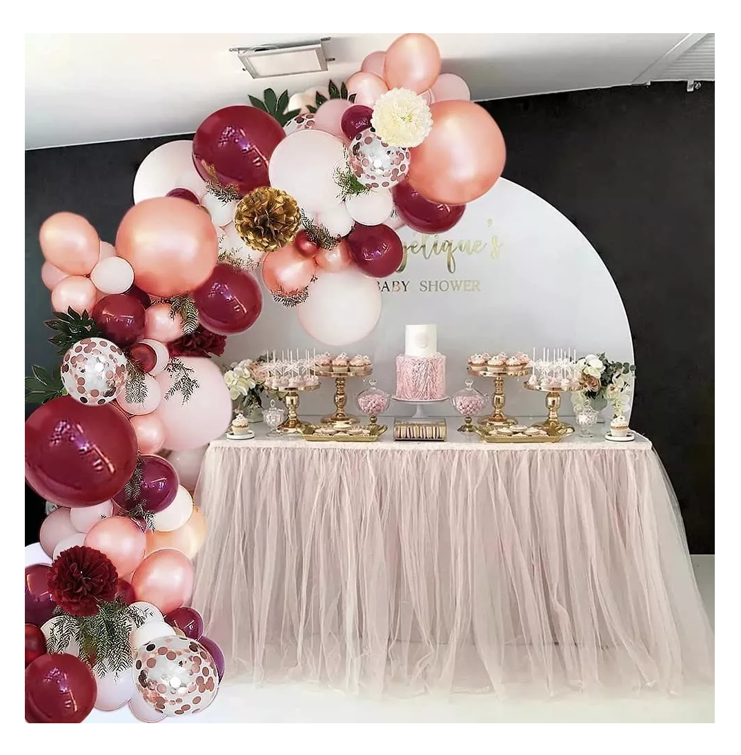 Foto 4 | Decoraciones de Cumpleaños Rojo para Mujer