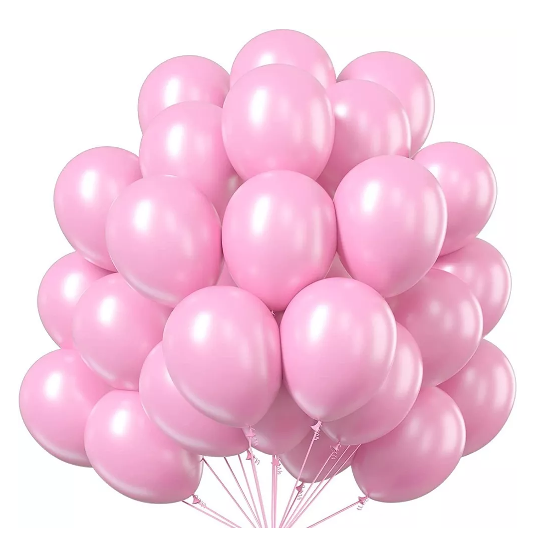 Foto 4 pulgar | Kit de Decoración con Globos para Cumpleaños Rosa