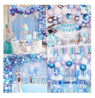 Foto 2 | Kit de Decoración de Cumpleaños Frozen con Globos para Niñas
