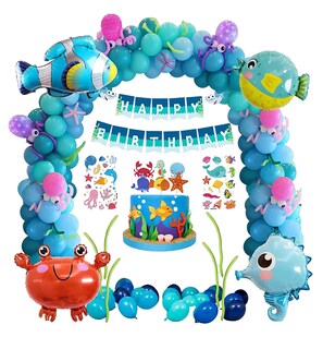 Foto 1 | Decoraciones para Fiestas Bajo el Mar Peces Azul