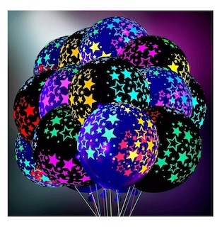 Foto 3 | Globos Fluorescentes Neón Decoracion Latex, 50 Pcs