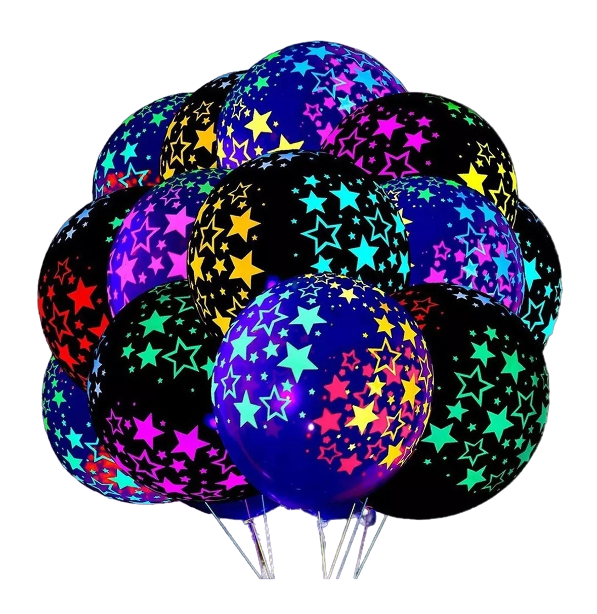 Globos Fluorescentes Neón Decoracion Latex, 50 Pcs