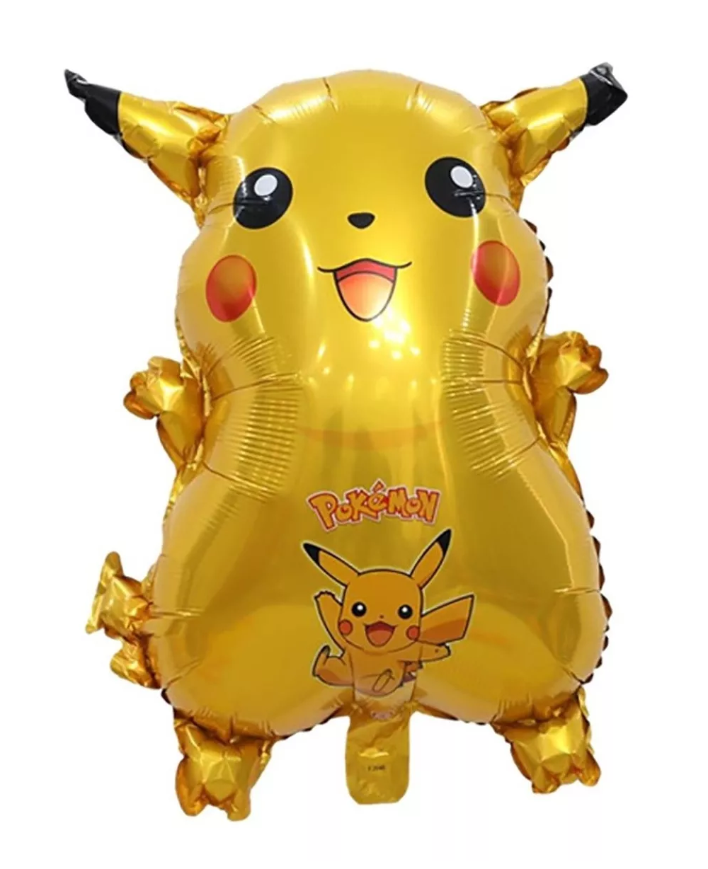 Foto 3 | Kit Fiesta Pokemon Decoracion Globos Metalicos Pikachu 7 Pcs