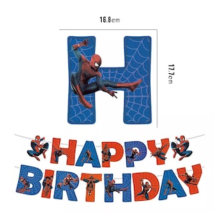 Foto 4 | Kit De Decoraciones Para Fiesta De Cumpleaños Hombre Araña