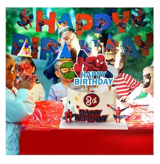Foto 5 | Kit De Decoraciones Para Fiesta De Cumpleaños Hombre Araña