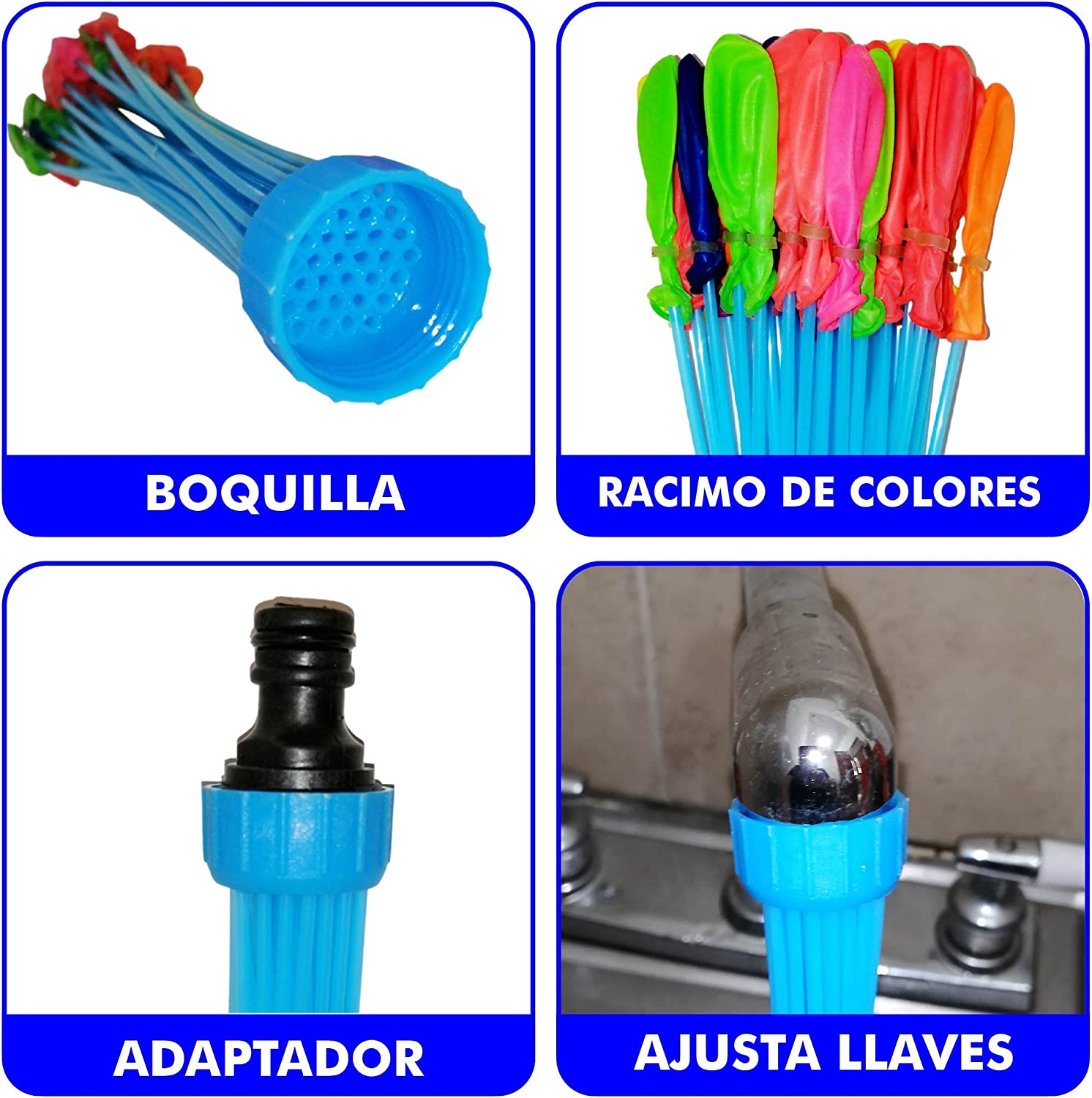 Foto 4 pulgar | 555 Globos Mágicos de Agua Autosellante