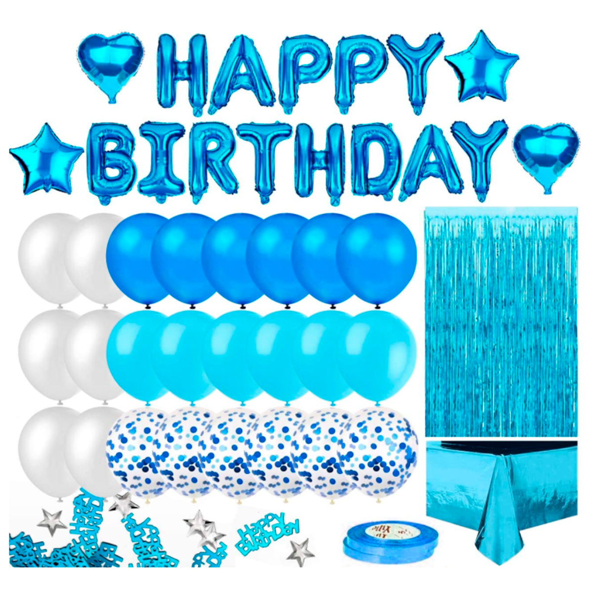 Set de Globos Guirnalda Linium para Decoración Azul