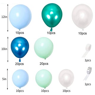 Foto 3 | Set de Globos Guirnalda Linium para Decoración Azul