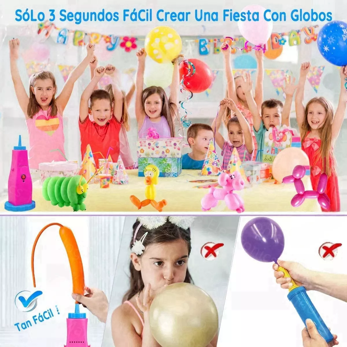 Foto 4 pulgar | Bomba de Inflar Globo Eléctrica Eo Safe Imports Esi-13293 Multicolor