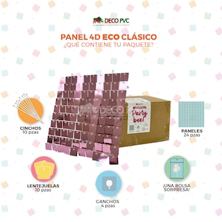 Foto 3 | Panel Decorativo 4d Eco Shimmer Wall 24 Piezas 30x30 cm