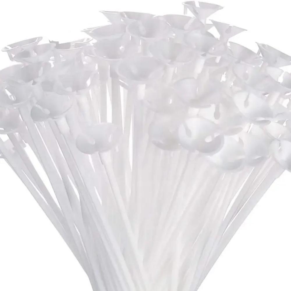 Foto 3 pulgar | Porta Globos Paquete Con 200 Copas Y 200 Varas De 40 Cm