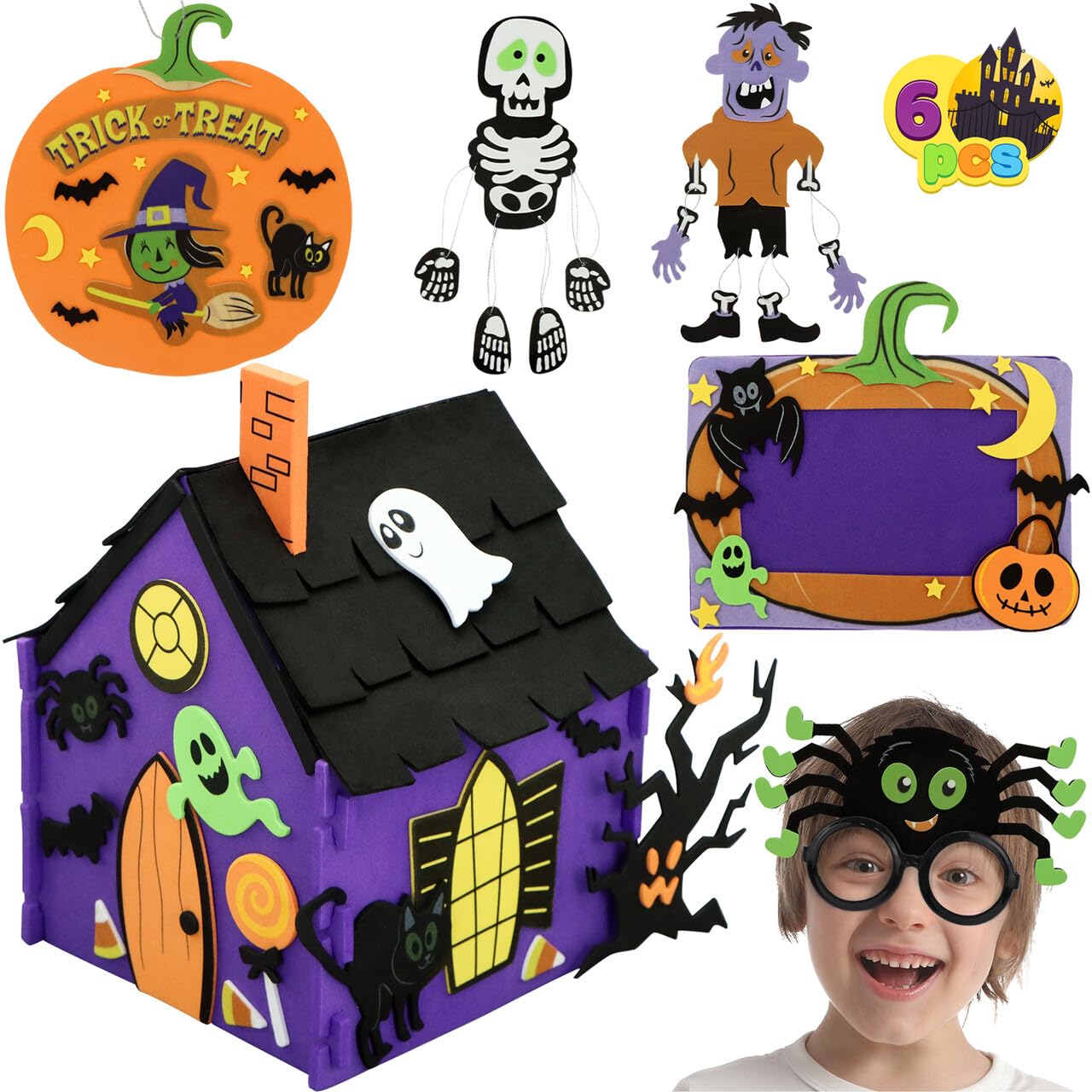 Foto 1 | Kit De Manualidades Con Espuma Joyin Para Halloween Con Casa Embrujada 3d Para Niños - Venta Internacional.