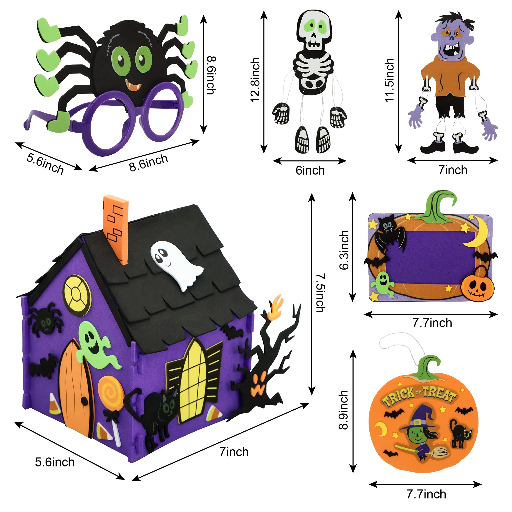 Foto 8 pulgar | Kit De Manualidades Con Espuma Joyin Para Halloween Con Casa Embrujada 3d Para Niños - Venta Internacional.