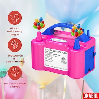 Foto 2 | Bomba De Aire Para Inflar Globos Máquina Eléctrica Inflador