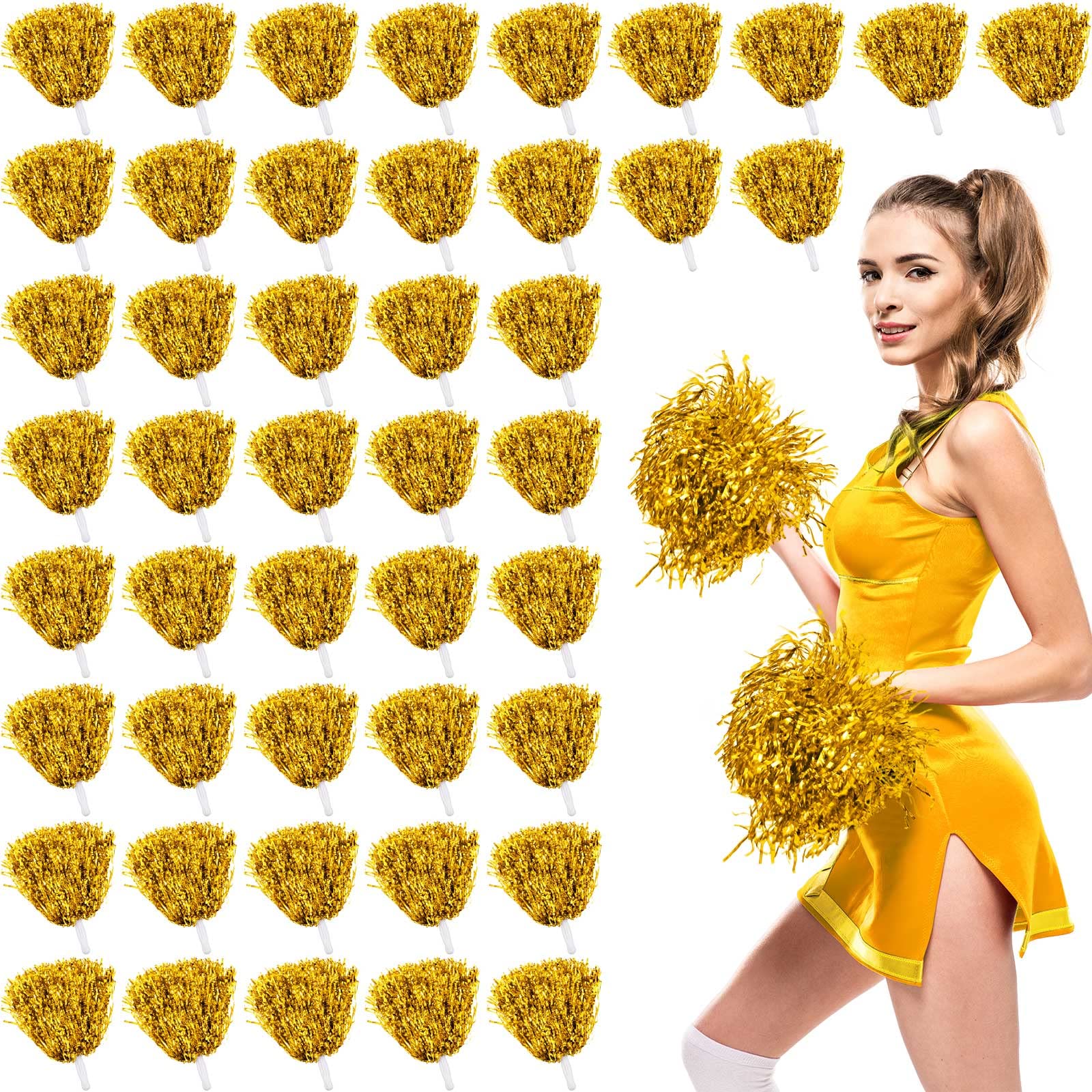 Foto 2 pulgar | Lámina Metálica Jerify De Cheerleading Poms, 60 Unidades, Color Dorado - Venta Internacional.