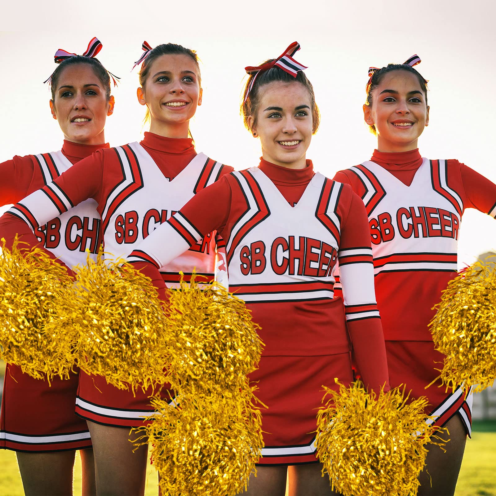 Foto 4 pulgar | Lámina Metálica Jerify De Cheerleading Poms, 60 Unidades, Color Dorado - Venta Internacional.