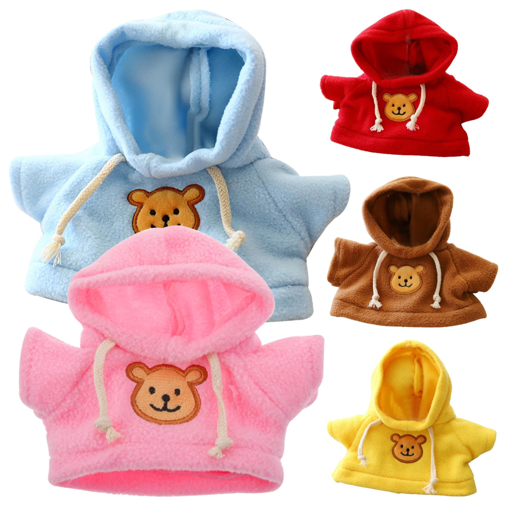 Foto 2 pulgar | Sudadera Con Capucha Para Osos De 15 A 20 Cm, 5 Unidades - Venta Internacional.