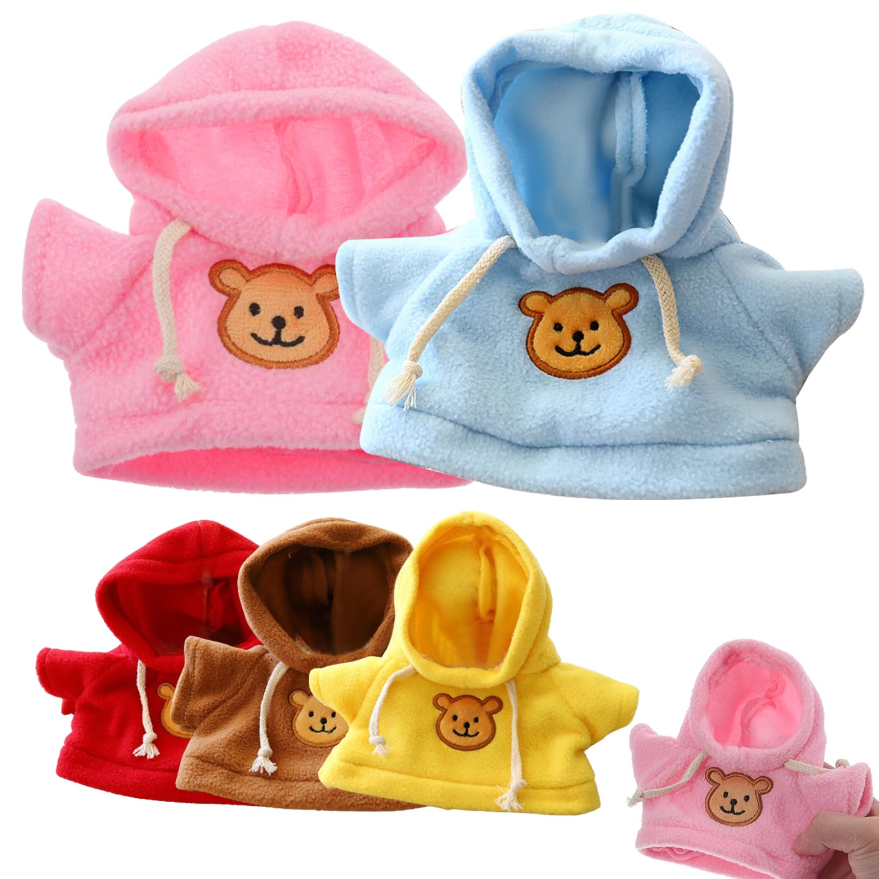 Foto 8 pulgar | Sudadera Con Capucha Para Osos De 15 A 20 Cm, 5 Unidades - Venta Internacional.
