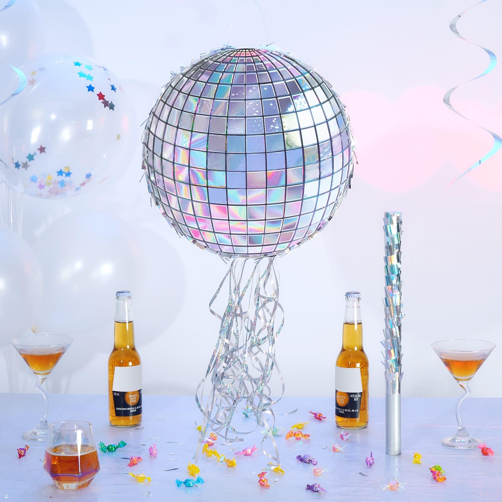 Foto 3 pulgar | Bola De Discoteca Piñata Wernnsai Para Fiesta De Cumpleaños De Adultos, 31 Cm - Venta Internacional.