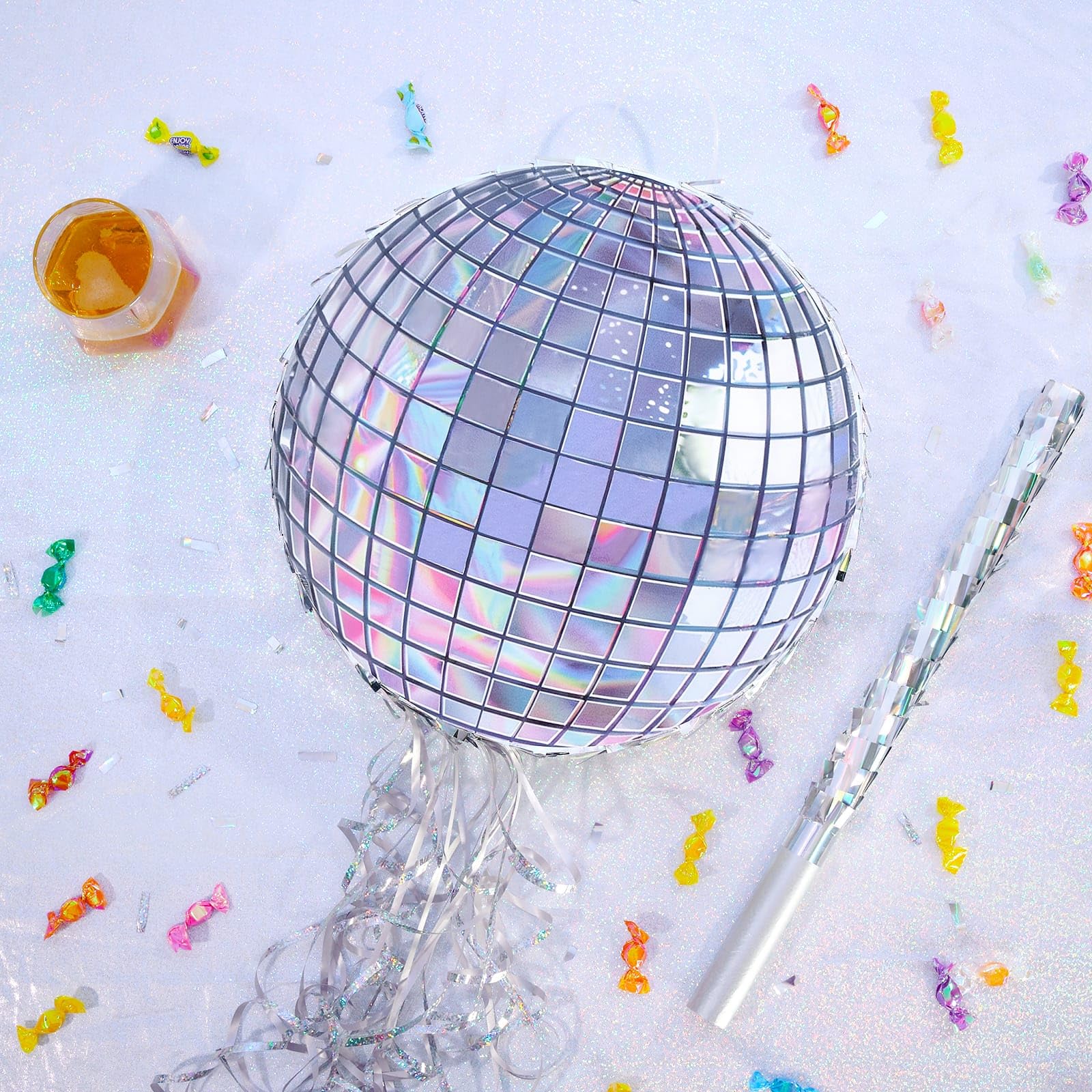 Foto 6 pulgar | Bola De Discoteca Piñata Wernnsai Para Fiesta De Cumpleaños De Adultos, 31 Cm - Venta Internacional.
