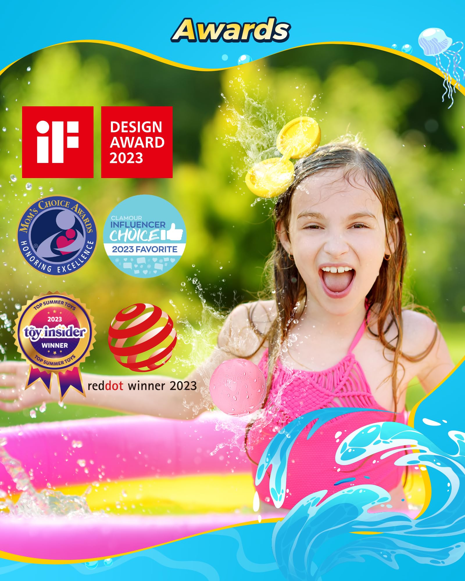 Foto 5 pulgar | Globos De Agua Splash Ball Reutilizables Soppycid Para Niños Y Adultos - Venta Internacional.