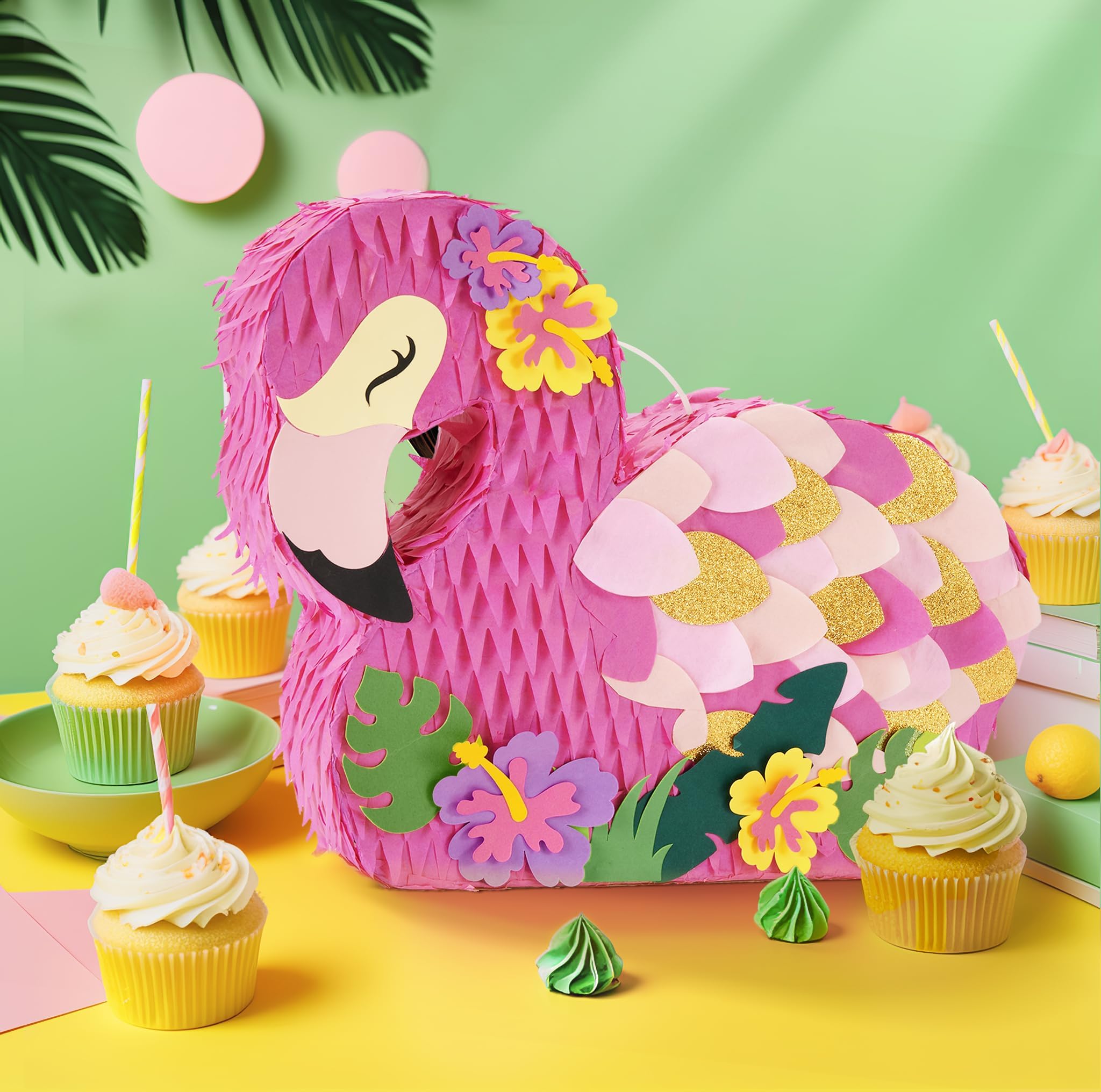 Foto 2 | Paquete De Piñata Wernnsai De Color Rosa Flamenco Con Venda En Los Ojos Y Murciélago - Venta Internacional.