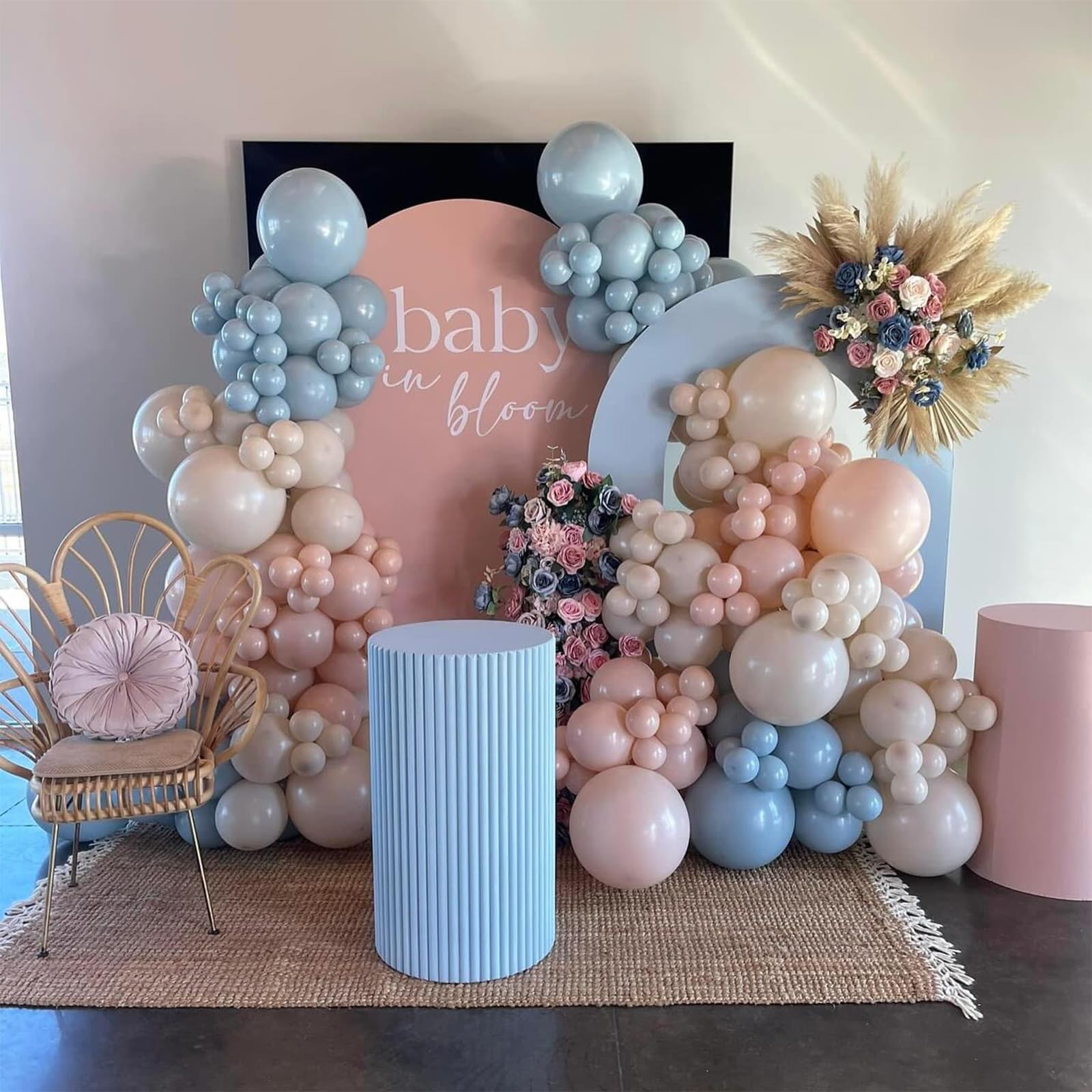 Foto 4 pulgar | Kit Gender Reveal Con Forma De Guirnalda Con Forma De Arco Con Forma De Globo Feyg, Color Rosa Y Azul - Venta Intern