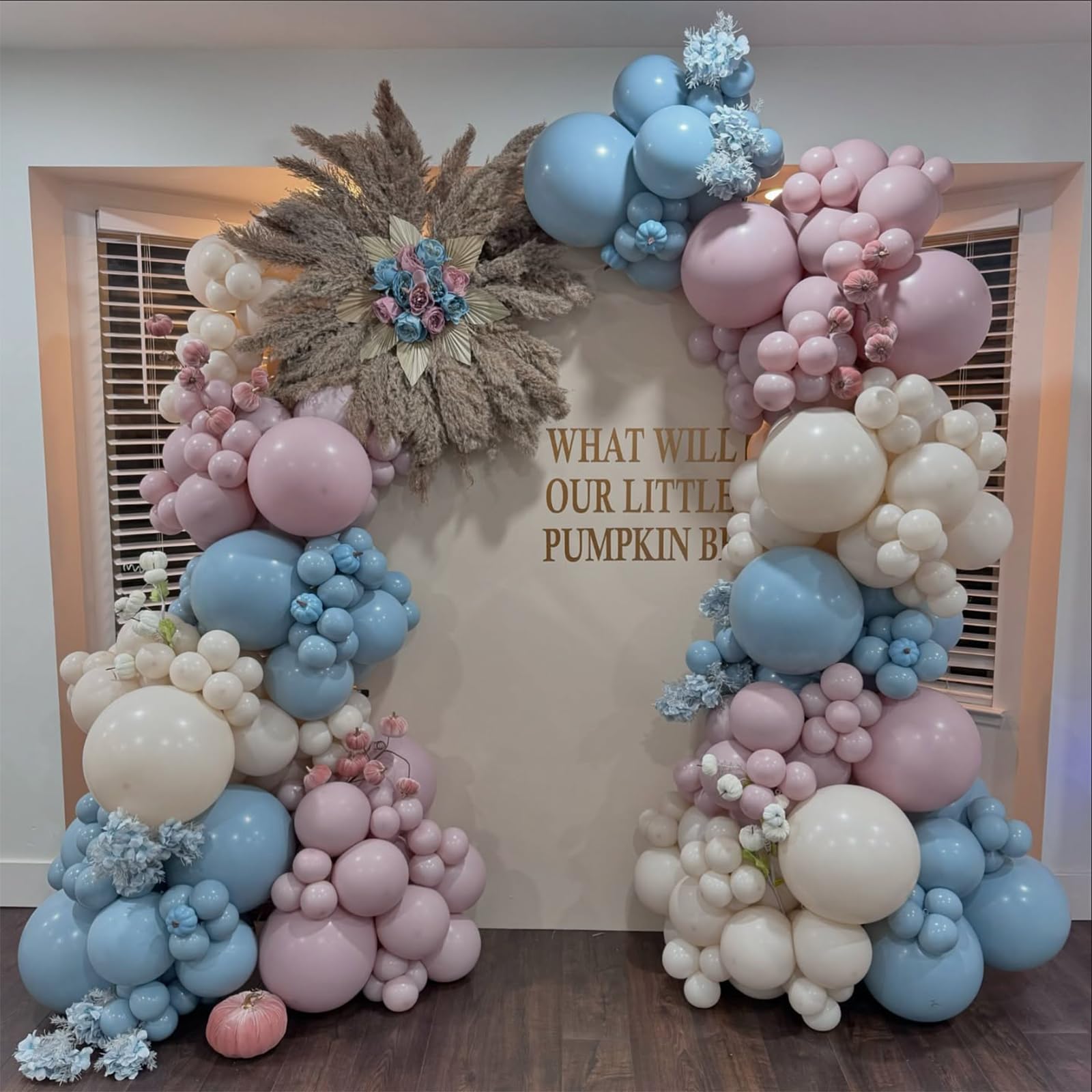 Foto 5 pulgar | Kit Gender Reveal Con Forma De Guirnalda Con Forma De Arco Con Forma De Globo Feyg, Color Rosa Y Azul - Venta Intern