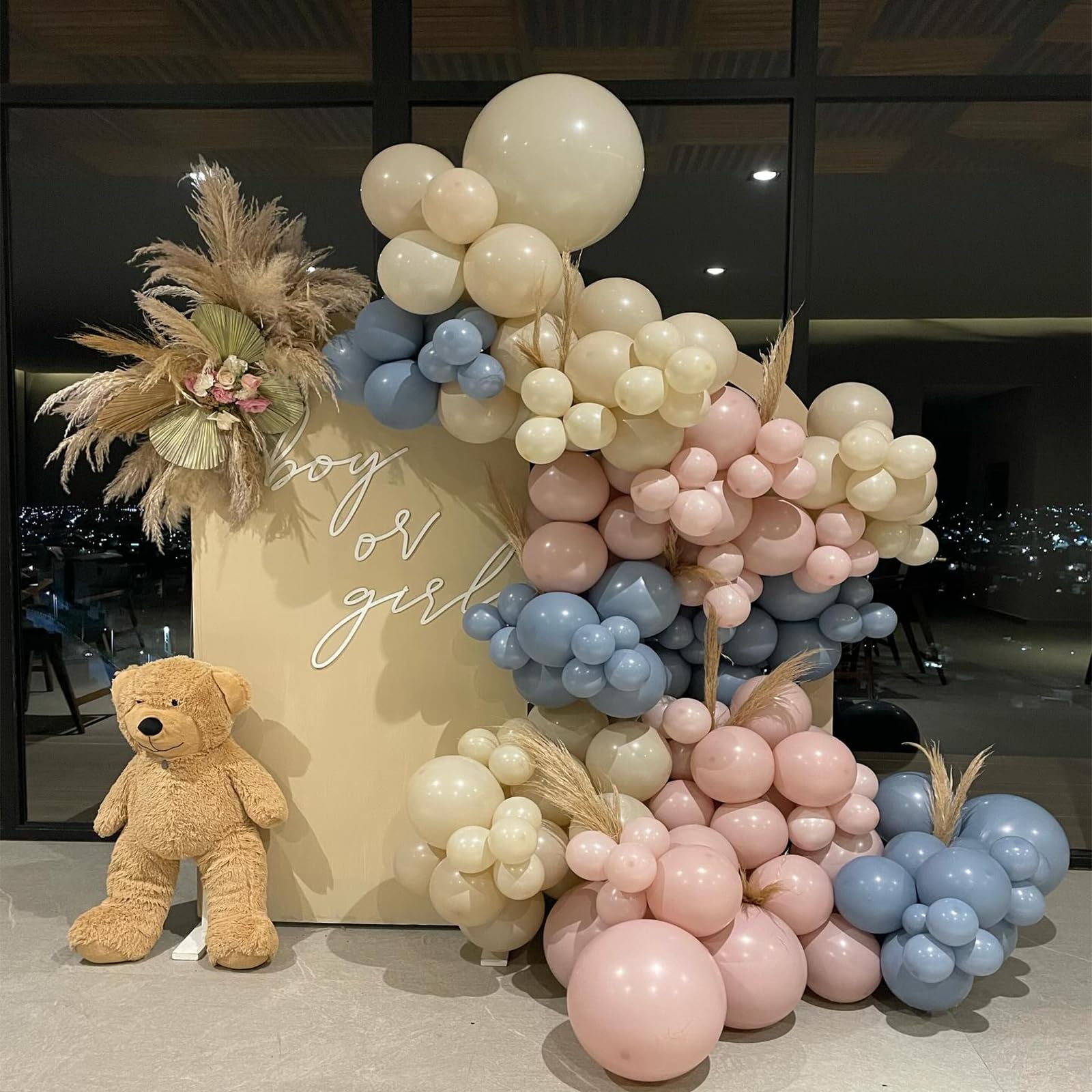 Foto 6 pulgar | Kit Gender Reveal Con Forma De Guirnalda Con Forma De Arco Con Forma De Globo Feyg, Color Rosa Y Azul - Venta Intern