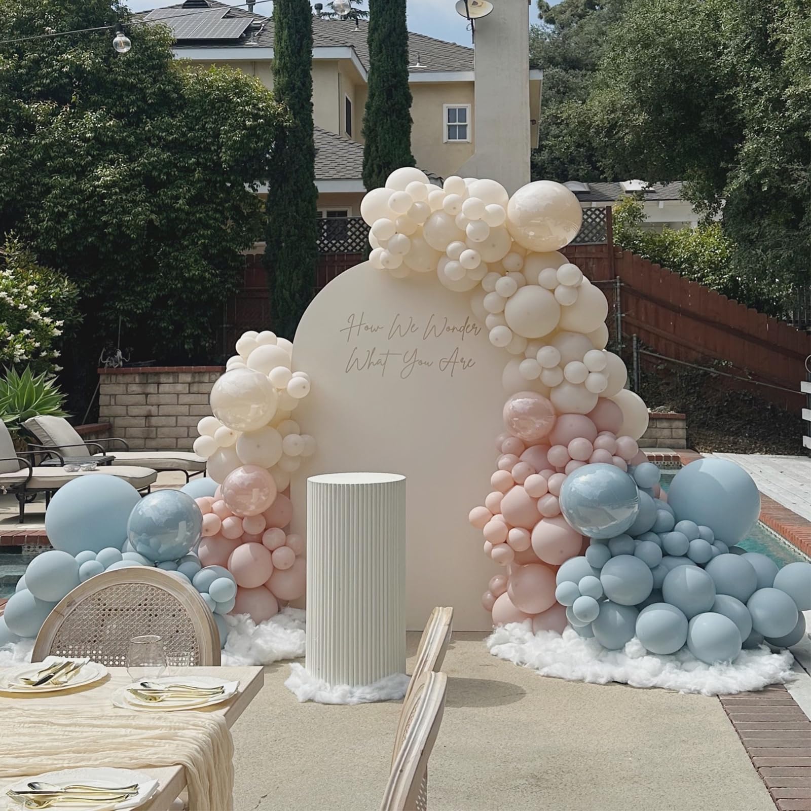 Foto 7 pulgar | Kit Gender Reveal Con Forma De Guirnalda Con Forma De Arco Con Forma De Globo Feyg, Color Rosa Y Azul - Venta Intern