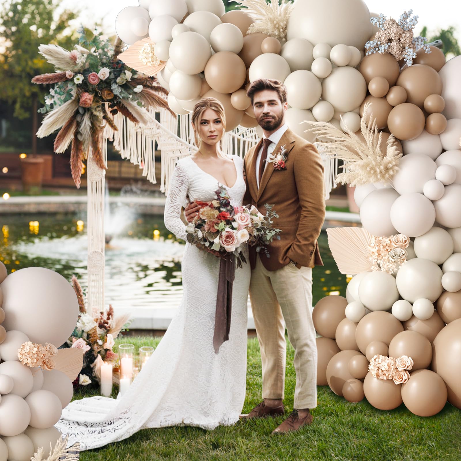 Foto 6 | Kit De Guirnaldas Con Forma De Arco Con Forma De Globo Feyg Netural Bear Baby Shower - Venta Internacional.