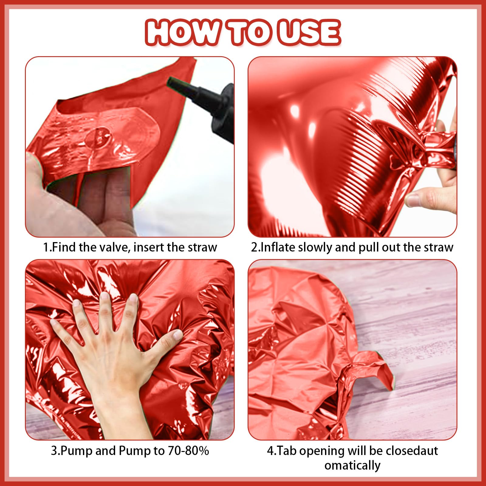 Foto 8 pulgar | Kit De Pared Con Globos Feyg, Rojo, Negro Y Dorado Metalizado, 48 Cm, 25 Unidades - Venta Internacional.