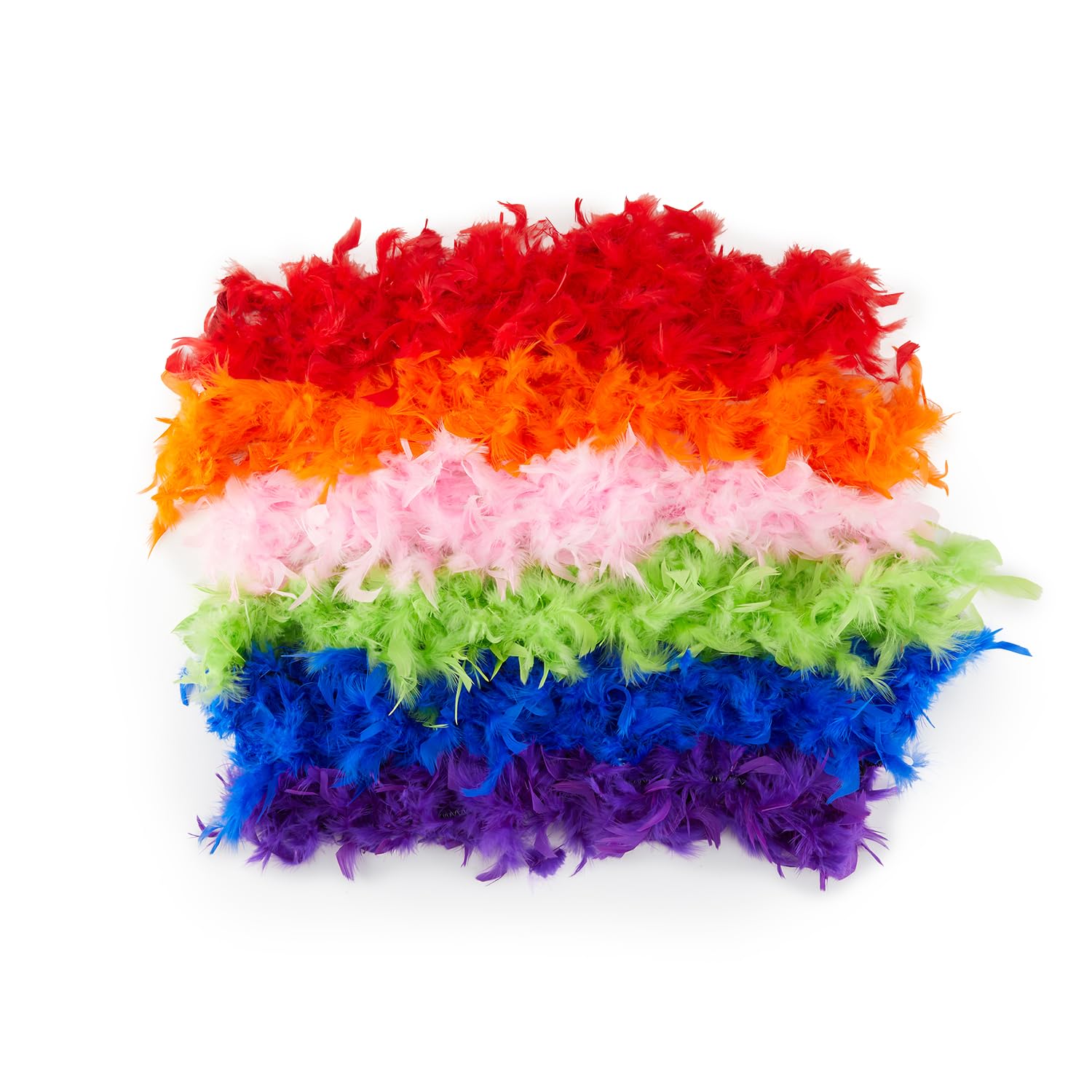 Foto 2 pulgar | Tintas De Zinc Feather Boas, 6 Unidades, Coloridas, Para Disfraces Y Regalos De Fiesta - Venta Internacional.