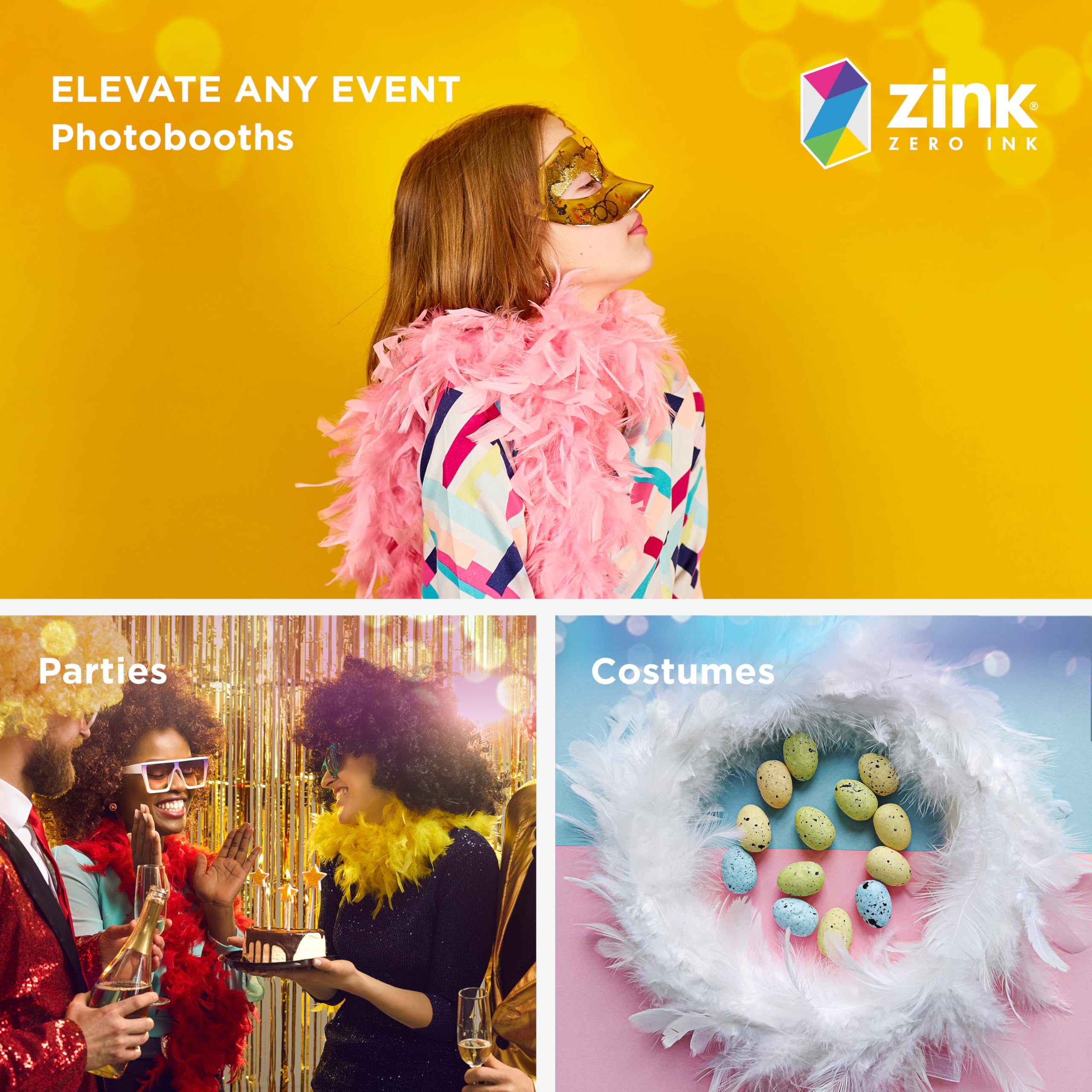 Foto 4 | Tintas De Zinc Feather Boas, 6 Unidades, Coloridas, Para Disfraces Y Regalos De Fiesta - Venta Internacional.