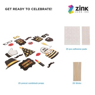 Foto 2 | Photo Booth Props Zink Para Fiesta De Cumpleaños, 25 Unidades, Multicolor - Venta Internacional.