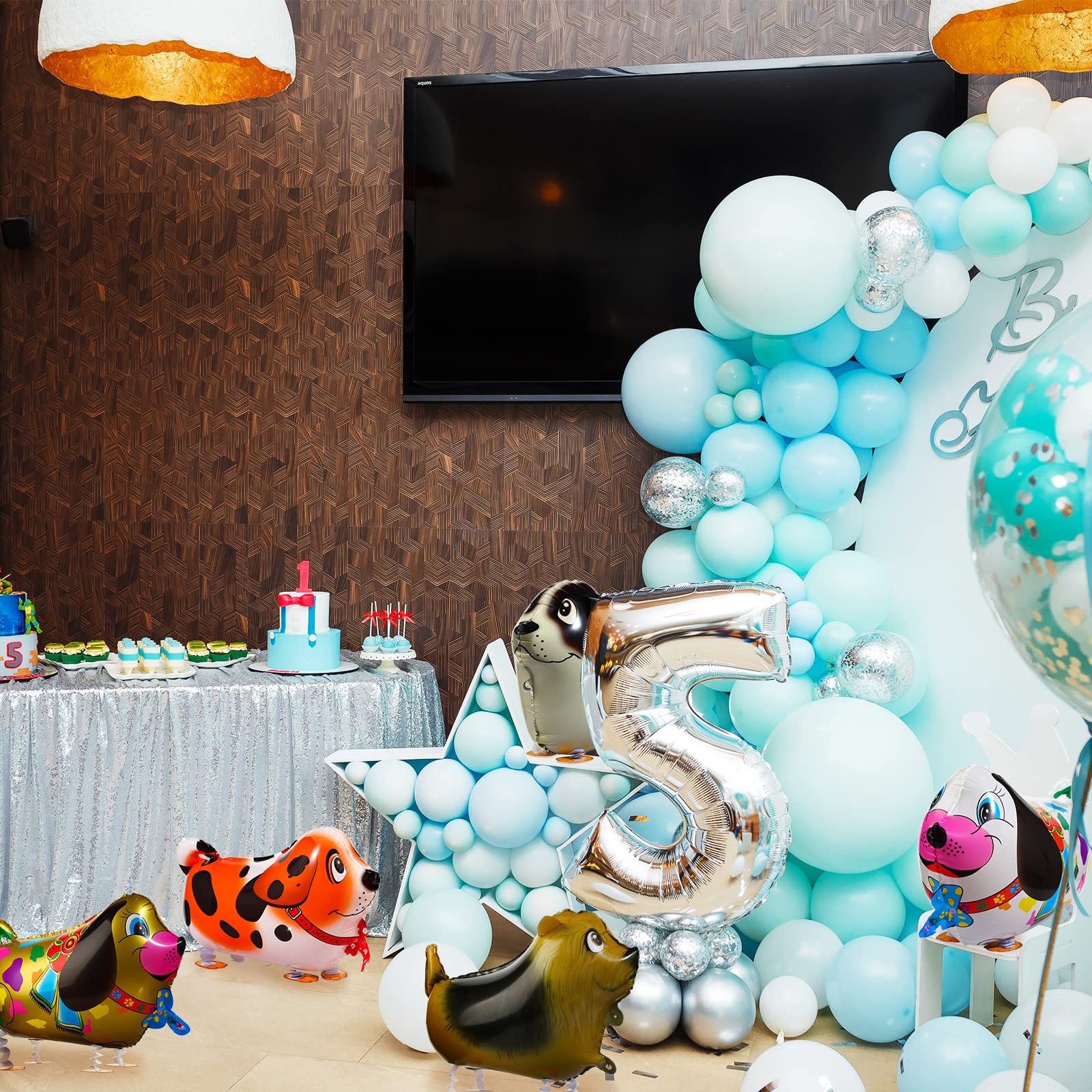 Foto 5 pulgar | Globos Skylety Walking Dog, 20 Unidades, Para Fiesta De Cumpleaños Infantil - Venta Internacional.
