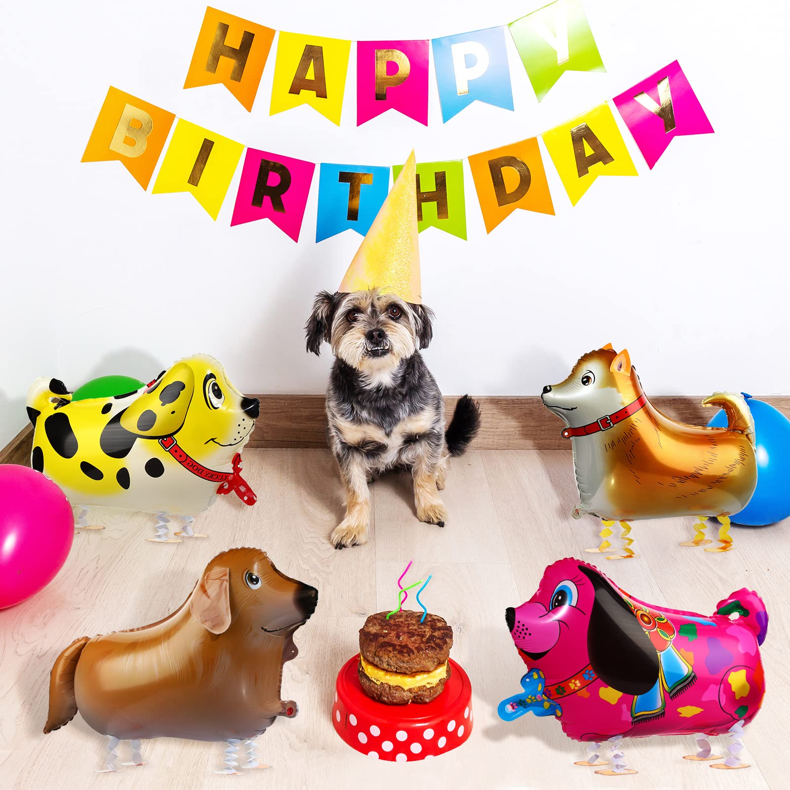 Foto 6 pulgar | Globos Skylety Walking Dog, 20 Unidades, Para Fiesta De Cumpleaños Infantil - Venta Internacional.