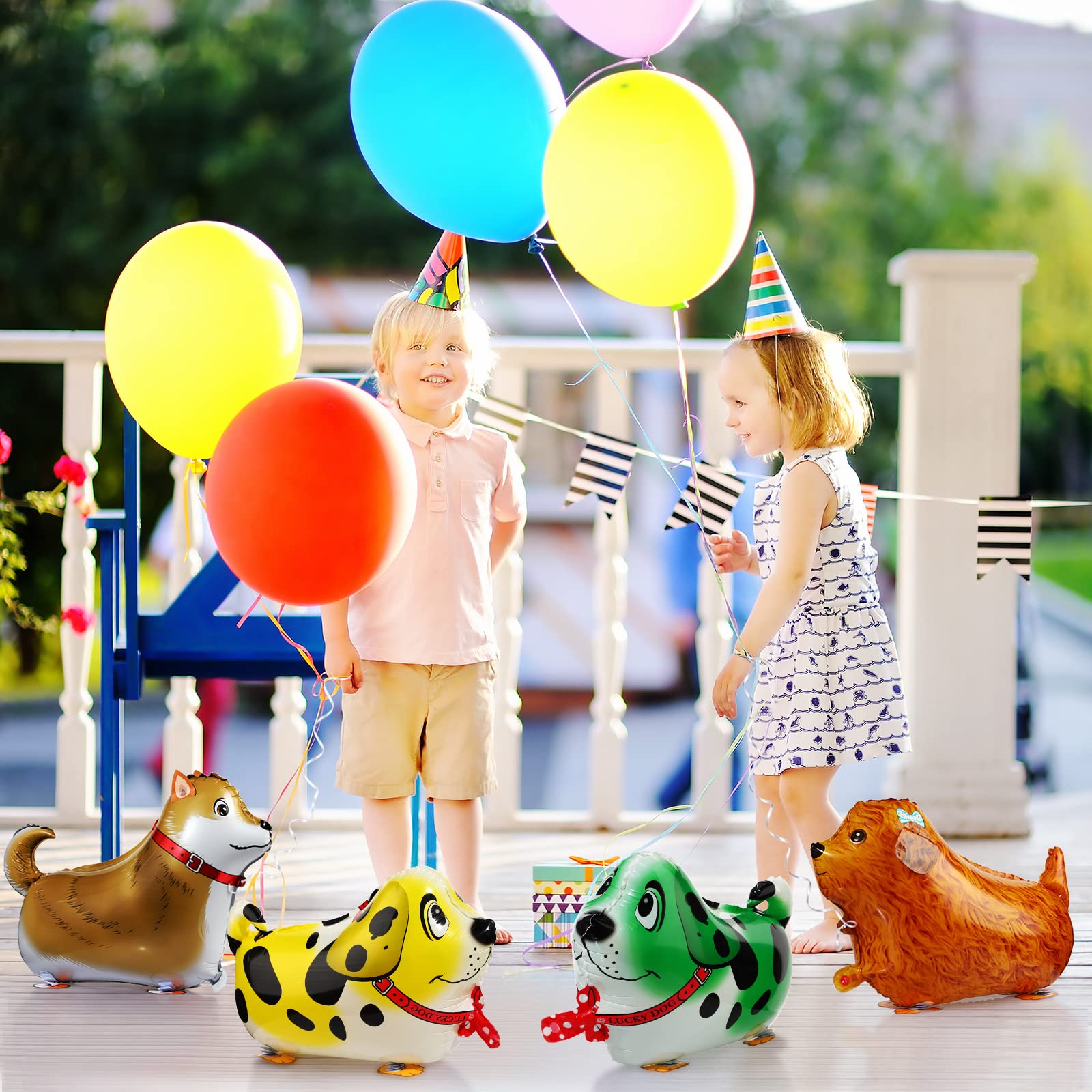 Foto 7 pulgar | Globos Skylety Walking Dog, 20 Unidades, Para Fiesta De Cumpleaños Infantil - Venta Internacional.