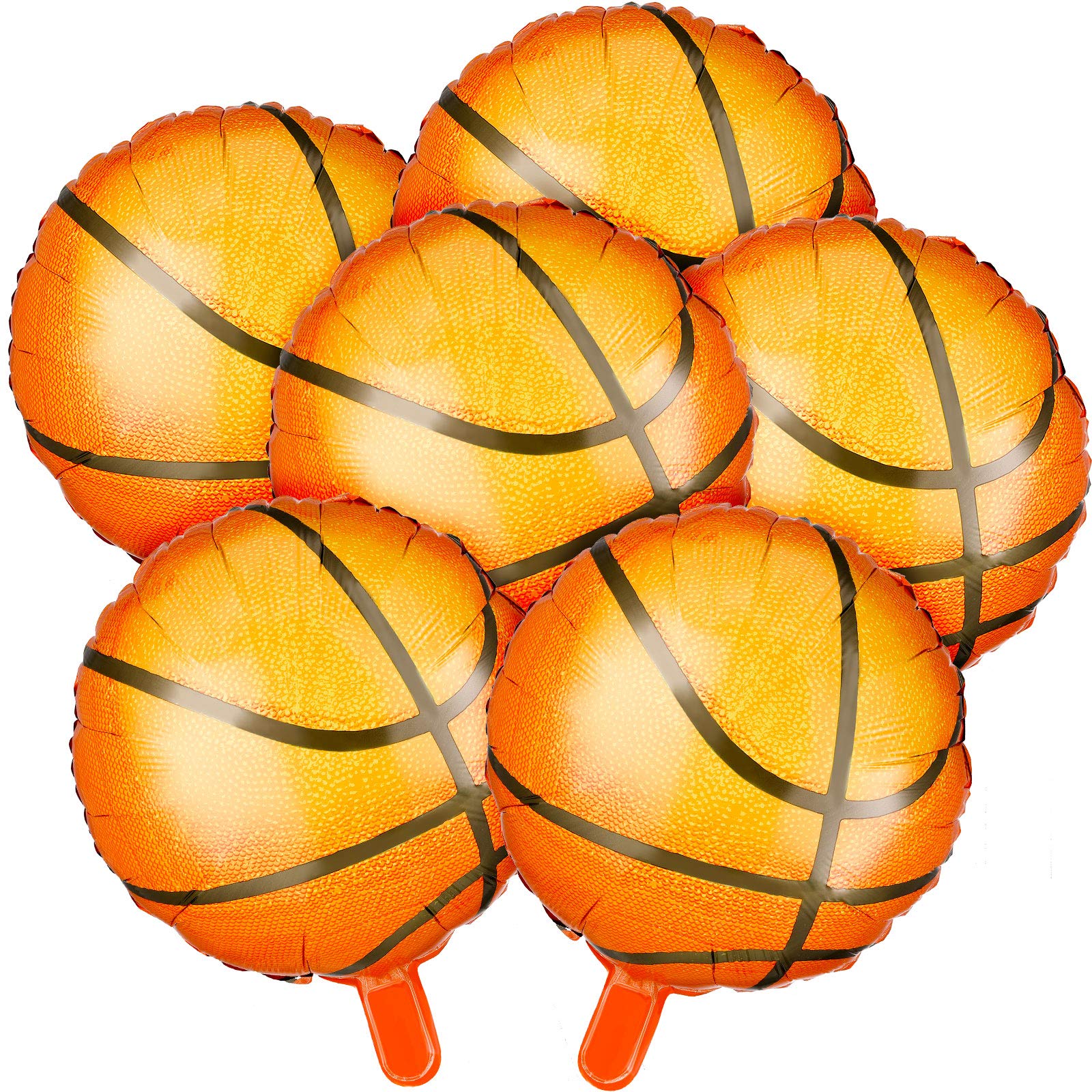 Foto 2 pulgar | Juego De Globos De Baloncesto Skylety, 46 Cm, Papel De Aluminio, 6 Unidades - Venta Internacional.
