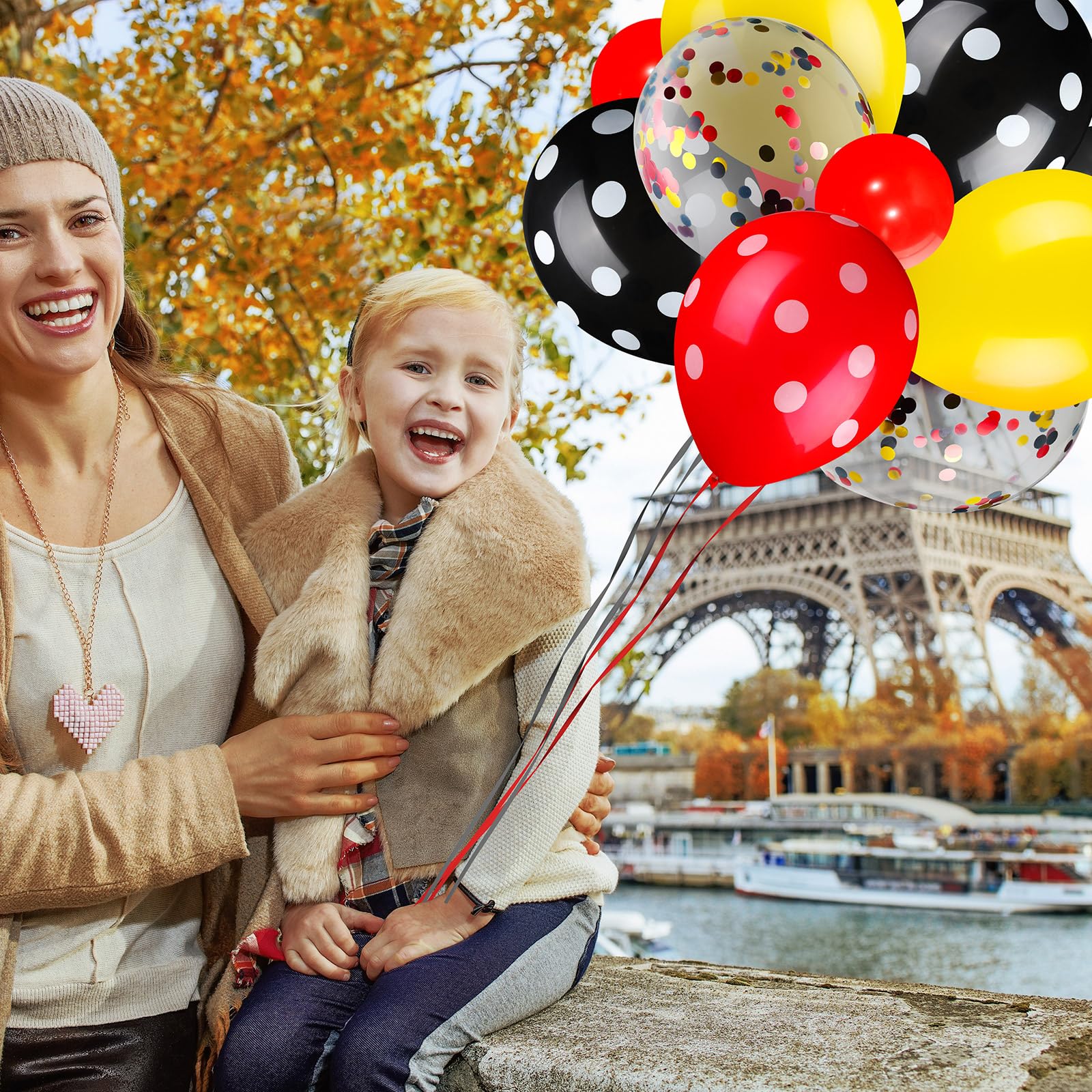 Foto 5 | Globos De Fiesta Skylety, 75 Piezas, Color Ratón, Con Confeti - Venta Internacional.