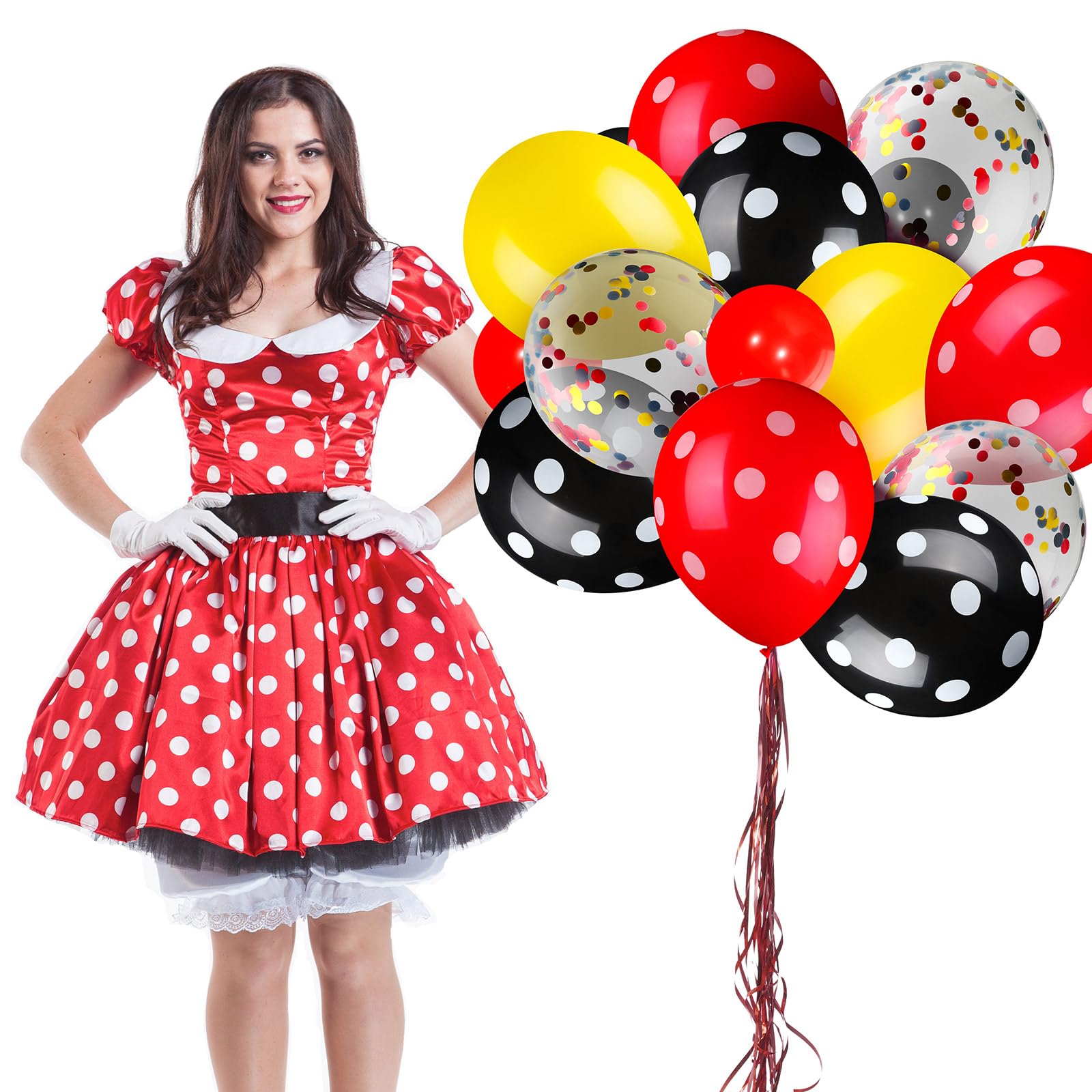 Foto 6 | Globos De Fiesta Skylety, 75 Piezas, Color Ratón, Con Confeti - Venta Internacional.