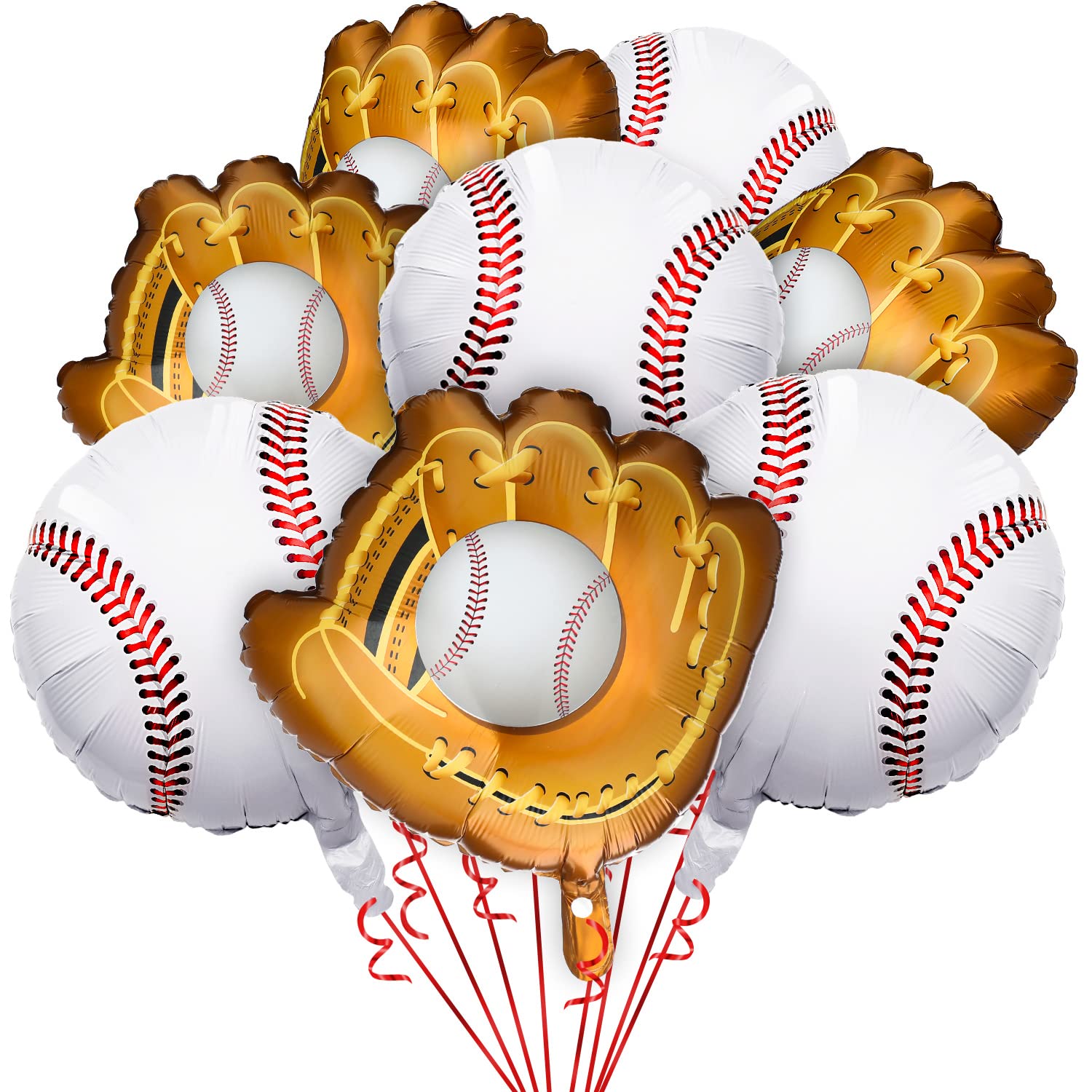 Foto 1 | Globos De Béisbol Skylety Para Decoración De Fiesta, 18 Pulgadas, 8 Unidades - Venta Internacional.