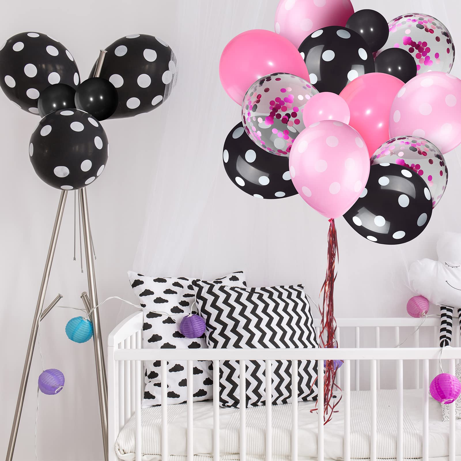 Foto 4 pulgar | Globos De Fiesta Skylety, 75 Piezas, Color Ratón, Con Confeti - Venta Internacional.