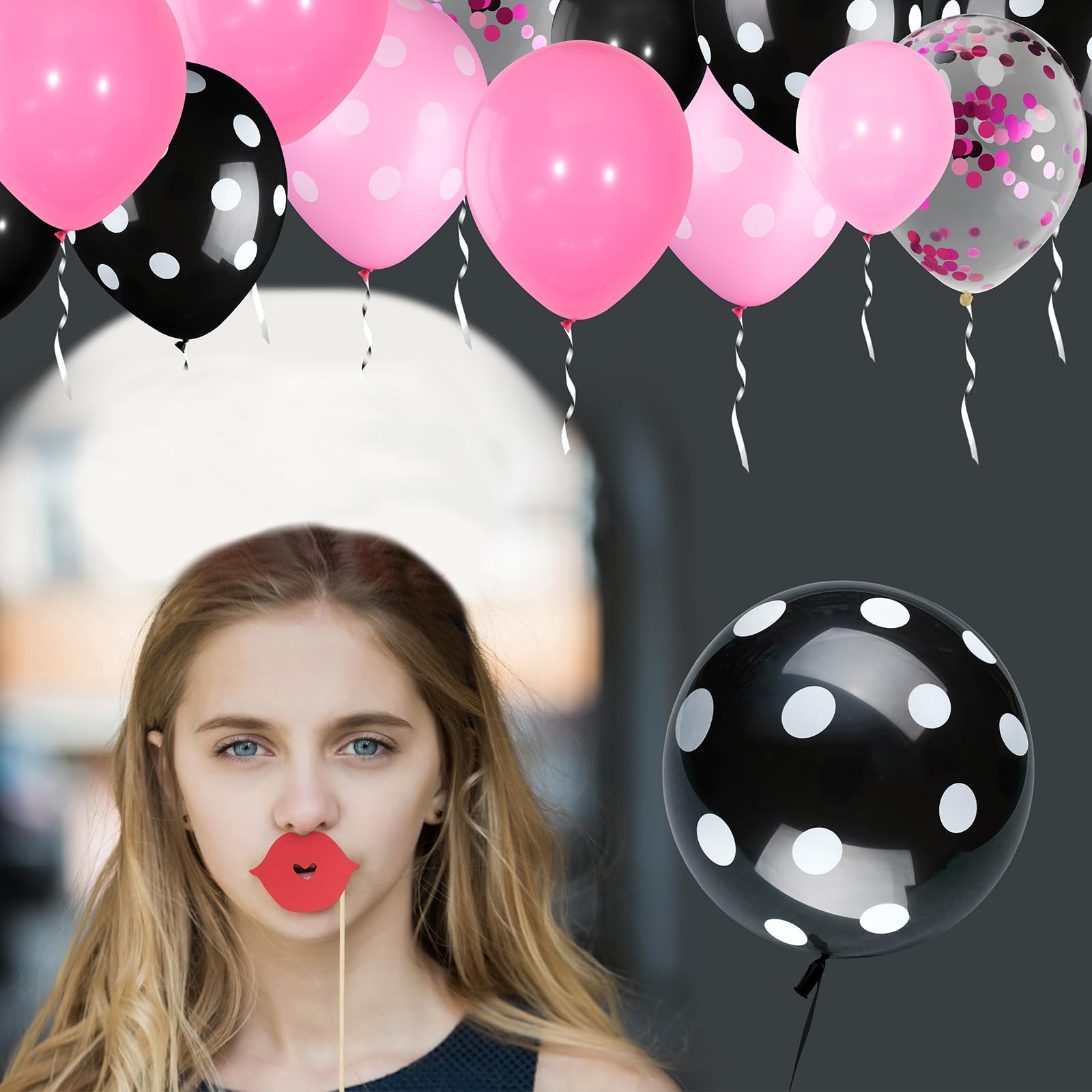 Foto 5 | Globos De Fiesta Skylety, 75 Piezas, Color Ratón, Con Confeti - Venta Internacional.
