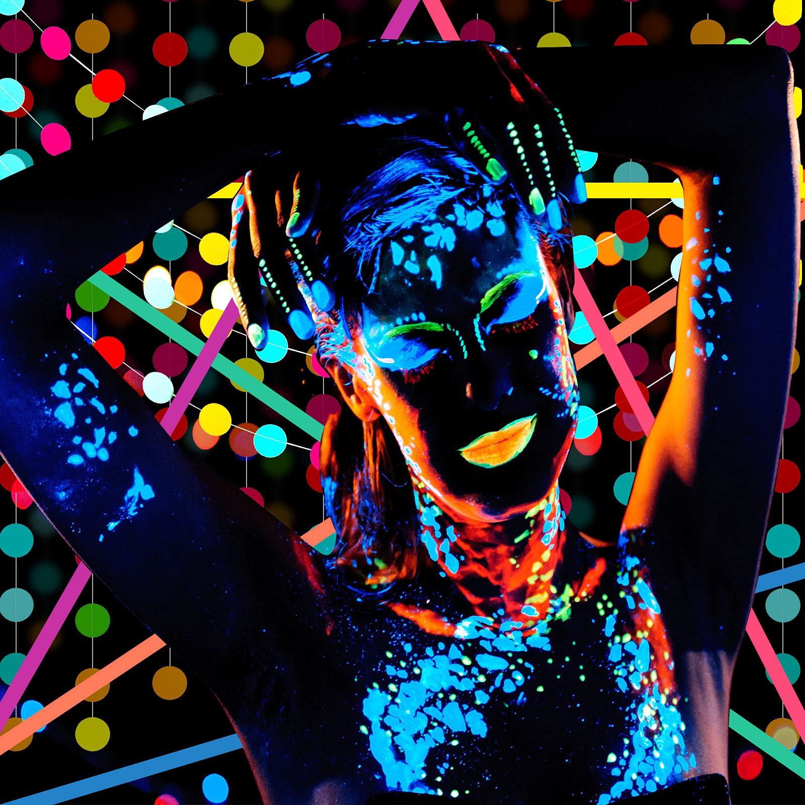 Foto 4 pulgar | Artículos De Fiesta Para Skylety Que Brillan En La Oscuridad Con Globos De Neón - Venta Internacional.