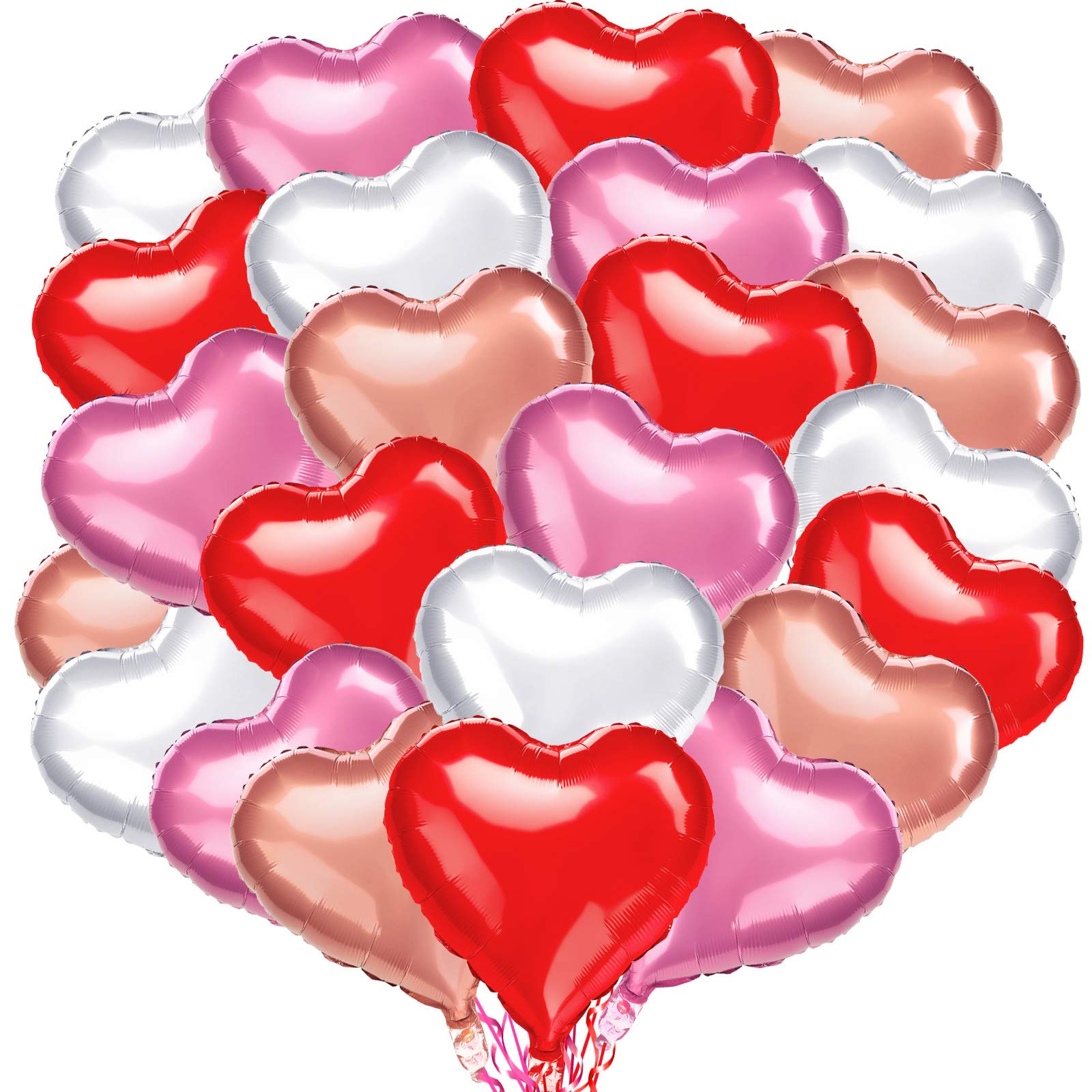 Foto 2 pulgar | Lámina Con Forma De Corazón Para El Día De San Valentín De Balloons Skylety, 18 Pulgadas, 24 Unidades - Venta In