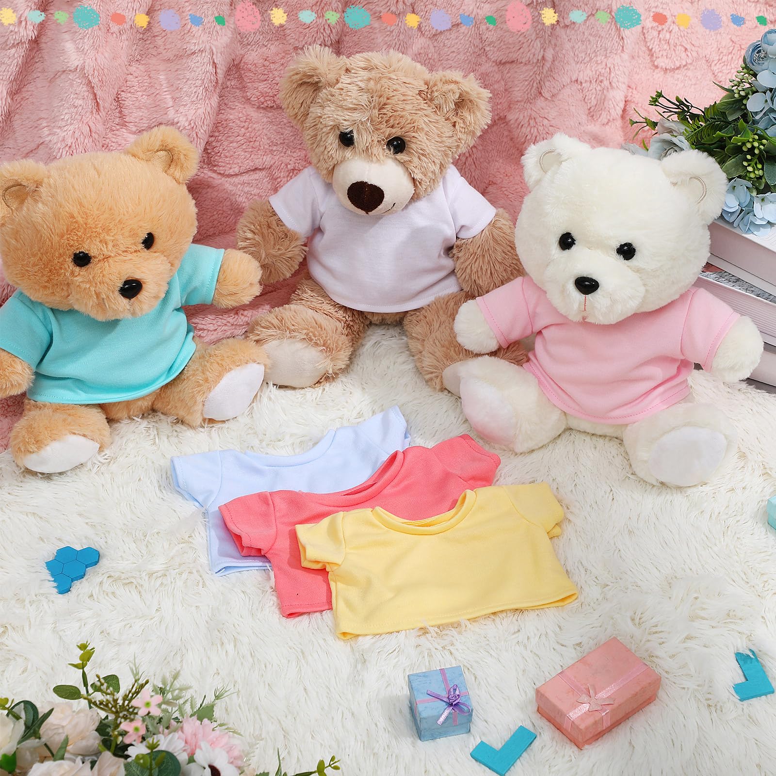 Foto 4 pulgar | Camiseta Skylety Bear De Clothes Para Oso De Peluche De 35 A 45 Cm, 6 Unidades - Venta Internacional.
